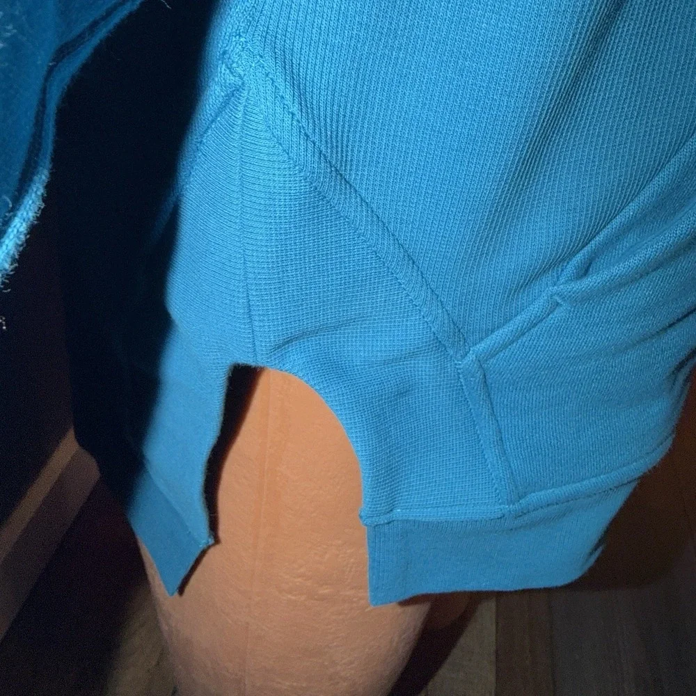 NWT Lululemon Scuba Oversized Side-Slit Hoodie Wmns XS/S Sweatshirt Hawaii Blue - Picture 5 of 7